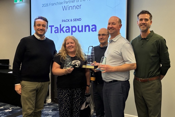 PACK & SEND Takapuna wins Franchise Partner of the Year again