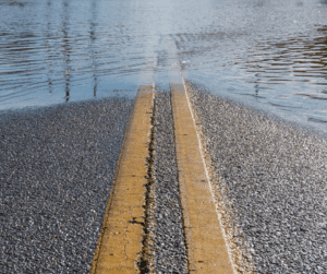 Road flooding freight delays