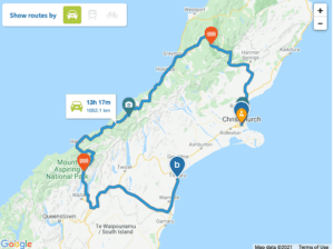 road map south island