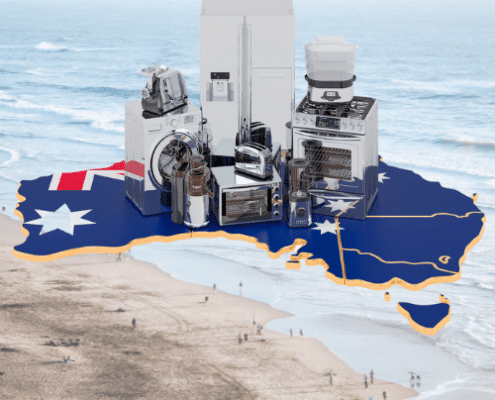 move to australia beach and map